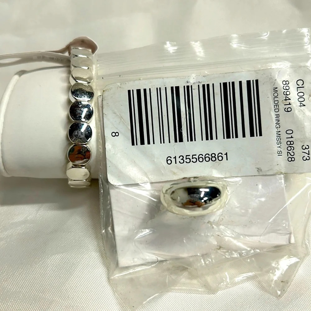 Loft Silver Tone Bracelet and Ring Size 8. NWT